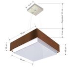 Lustre Para Sala De Jantar Vivare Md-4404 Cúpula Em Tecido 50