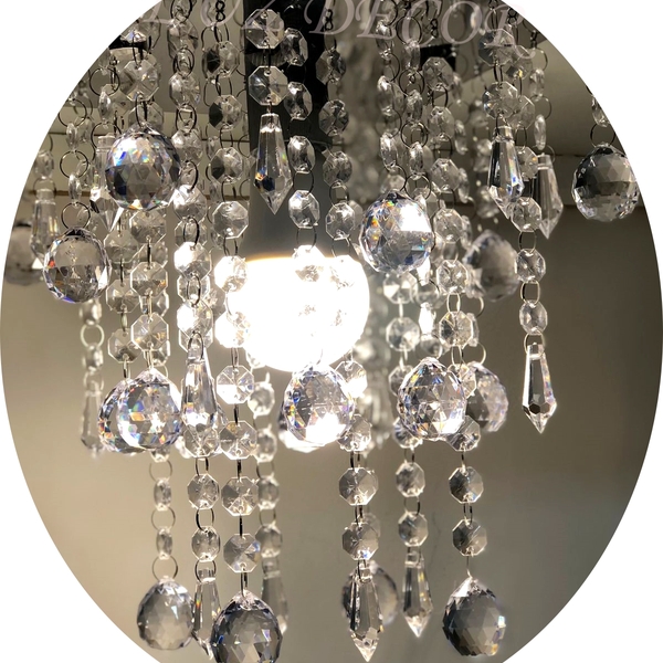 Lustre Para Sala Já Vai Montado Com Base De Inox E Lâmpada 20