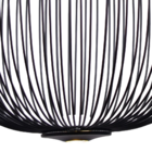 Lustre Para Sala Luminária Pendente Aral Preto Com Led Integr