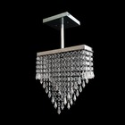 Lustre Para Sala Piramide Invertida  De Cristal Acrilico Ciss