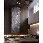 Lustre Para Sala Pratic 16 Lâmpadas Dourado Pé Direito Alto