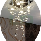 Lustre Para Sala, Quarto, Cozinha Com Base De Inox 20x20cm 60