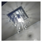 Lustre Para Sala Quarto De Cristal Acrílico 20x20 E 25 Cm Alt