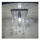 Lustre Para Sala Quarto De Cristal Acrílico 20x20 E 30 Cm Alt