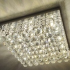 Lustre Para Sala Quarto De Cristal K9 Legítimo 40x40 Cm