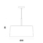 Lustre Pendente 1 Foco 40w Hm035we Bot Bella Iluminação Branc