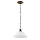 Lustre Pendente 1 Lâmpada Madeira E Metal Sombrero Madelustre