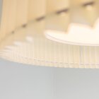 Lustre Pendente 1xled 30w Chemise Bella Iluminação Bege