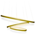 Lustre Pendente 3 Arcos - Dourado