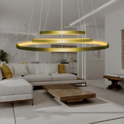 Lustre Pendente 3 Arcos - Dourado