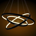 Lustre Pendente 3 Arcos - Preto