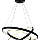 Lustre Pendente 3 Arcos - Preto