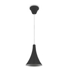 Lustre Pendente 458 1 Lâmpada Soquete E27 Preta