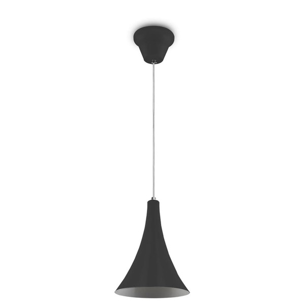 Lustre Pendente 458 1 Lâmpada Soquete E27 Preta