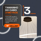 Lustre Pendente 5 Arcos Anéis Dourado De Led Bivolt Moderno