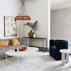 Lustre Pendente 5 Bolas Cobre Sala Teto Mesa Quarto Geek