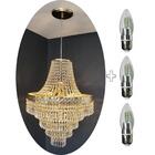 Lustre Pendente Acrílico Alto Brilho + Lâmpadas Acl82