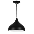 Lustre Pendente Aladim Preto 24cm