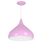 Lustre Pendente Aladim Rosa 31cm