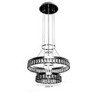 Lustre Pendente Aliança Cristal Led 46w 3000k Ø60cm X Ø40cm -