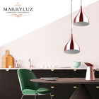 Lustre Pendente Aluminio Gota Duplo 21cm Gold Rose