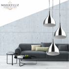 Lustre Pendente Aluminio Gota Triplo 21cm Escovado