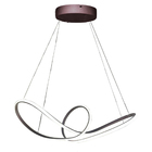 Lustre Pendente Aneis 3 Em 1 Arco Infinito 49w Led Teto Luxo