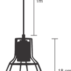 Lustre Pendente Aramado Comum Dourado
