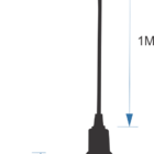 Lustre Pendente Aramado Diamante Pequeno Azul