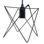 Lustre Pendente Aramado Estrela Preto - Decora Na Net