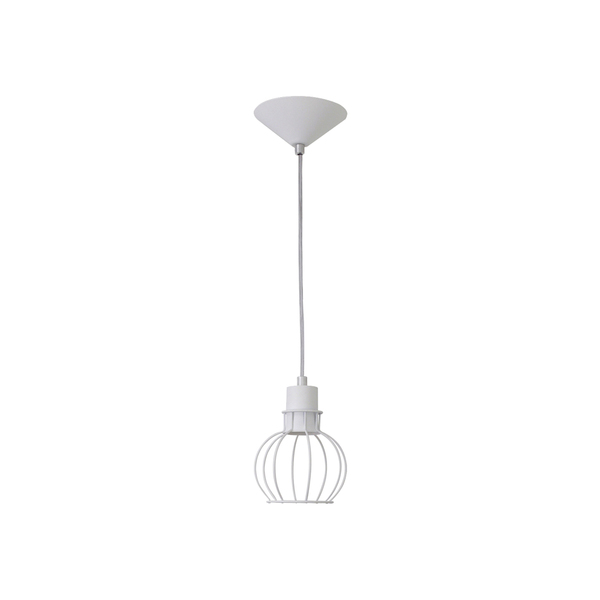 Lustre Pendente Aramado Mini Esfera Branco - 3008/1 Br