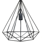 Lustre Pendente Aramado Pirâmide Grande Preto