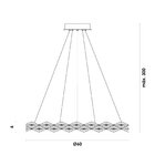 Lustre Pendente Argyle 1xled 24w Dourado