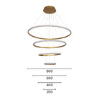Lustre Pendente Astraled Ankaa Pl-9808 Dourado Led Bivolt