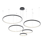 Lustre Pendente Astraled Bevis Pl-9743 Preto Led Bivolt Preto