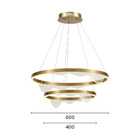Lustre Pendente Astraled Lomy Pl-9855 Dourado Led Bivolt Dour