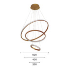 Lustre Pendente Astraled Mintaka Pl-9805 Dourado Led Bivolt