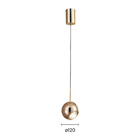 Lustre Pendente Astraled Revati Pt-9125 Dourado Brilho Led Bi