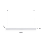 Lustre Pendente Astraled Sagittarii Pt-9156 Branco Led Bivolt