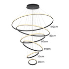 Lustre Pendente Astraled Skylight Pl-9849 Preto Led Bivolt