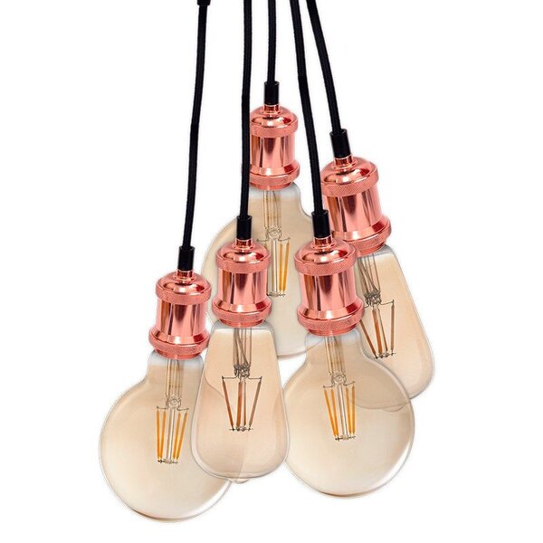 Lustre Pendente Avant Benjamin Cobre E27 Bivolt