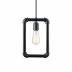 Lustre Pendente Avant Hash 1 Preto Fosco E27 Bivolt