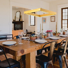 Lustre Pendente Avant Kavas Quadrado Em Madeira Com Led Bivolt