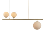 Lustre Pendente Avant Pérola Libra Ouro E27 Bivolt