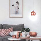 Lustre Pendente Bali 1 Lamp E27 Rosê - 3104/1 E Rse