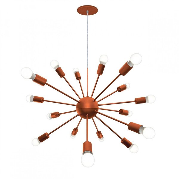 Lustre Pendente Bivolt 16 Lâmpadas Sputnik Woods!