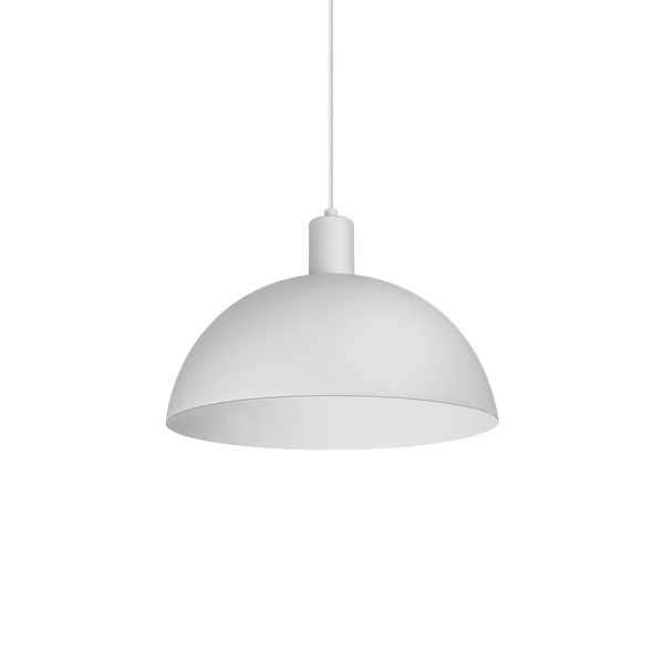 Lustre Pendente Blumenau Bia E27 Bivolt Branco Fosco