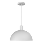 Lustre Pendente Blumenau Bia E27 Bivolt Branco Fosco