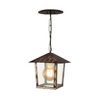 Lustre Pendente Blumenau Colonial Nina Quadrado Vidro Liso Co