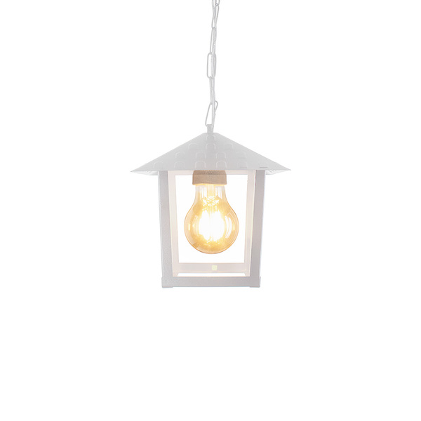 Lustre Pendente Blumenau Colonial Nina Quadrado Vidro Liso E2